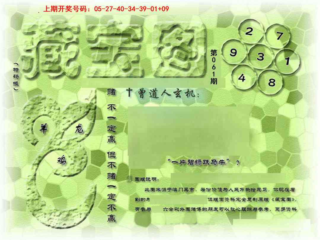 →→061期：澳门彩评论专帖←←