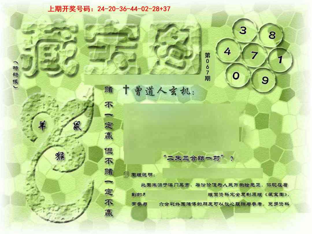 →→067期：澳门彩评论专帖←←
