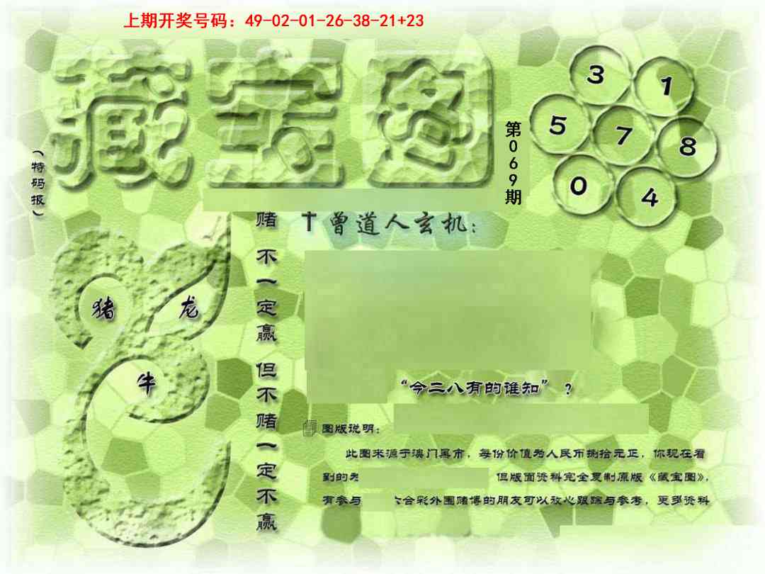 →→069期：澳门彩评论专帖←←