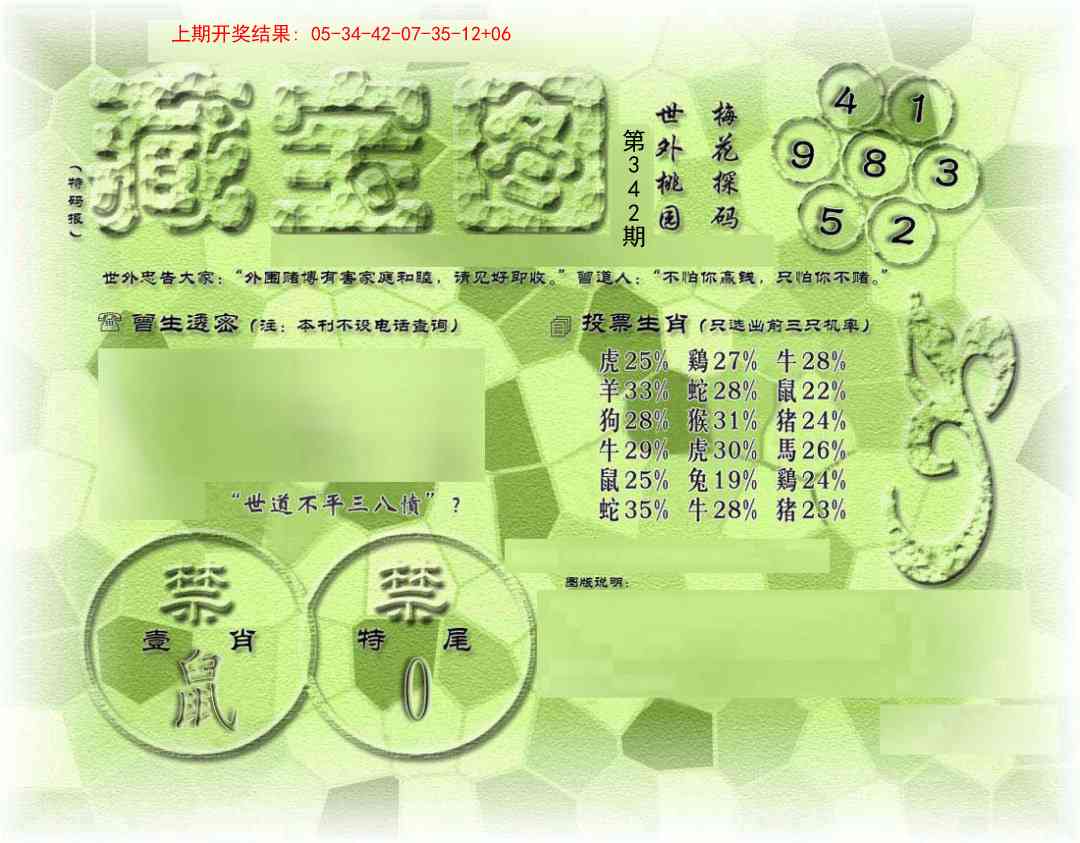 →→342期：澳门彩评论专帖←←
